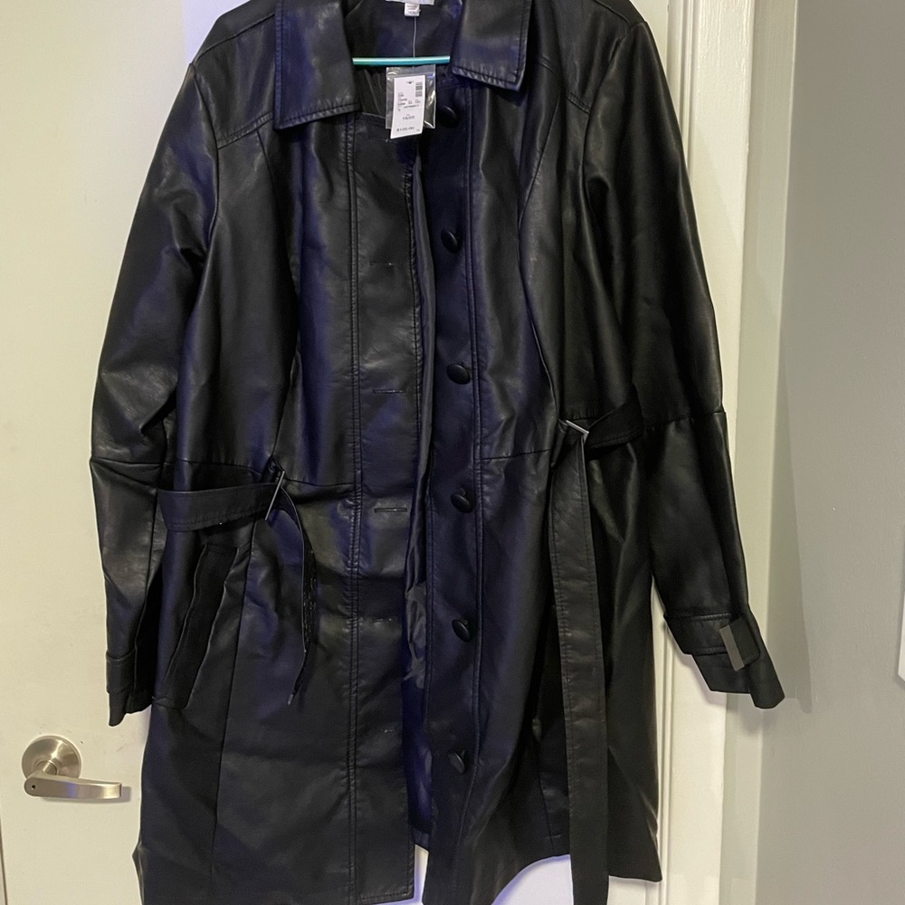 Black Leather Jacket with Tag!